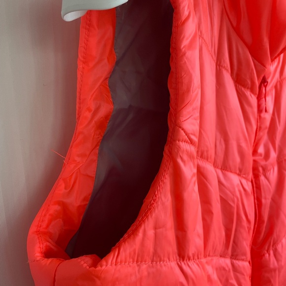 Aeropostale Ultralight Dayglo Orange Vest, Women's XL - Picture 4 of 7